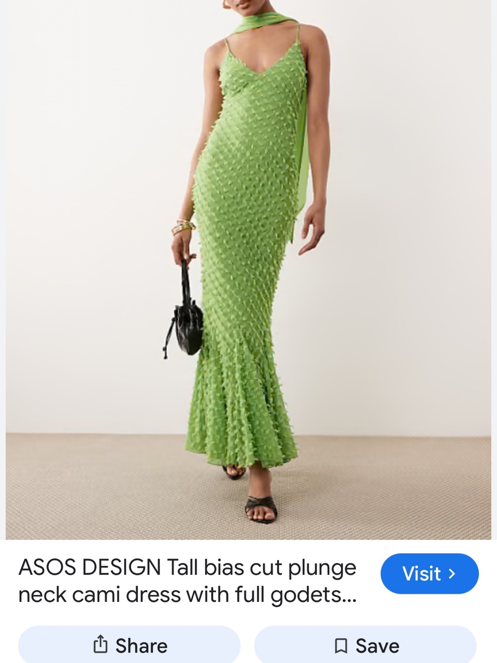 Lulu's Light Green Textured Cowl Midi Dress